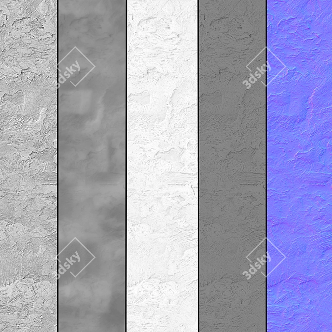 Elegant Plaster Texture #42 3D model image 5