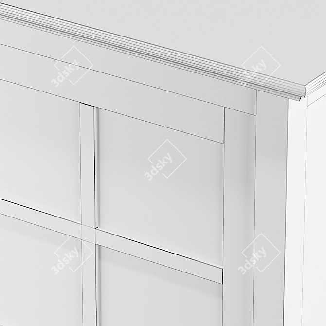 Charlotte Glass Door Buffet 3D model image 5