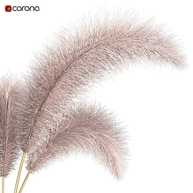 Elegant Feathers Stand Set 3D model image 3