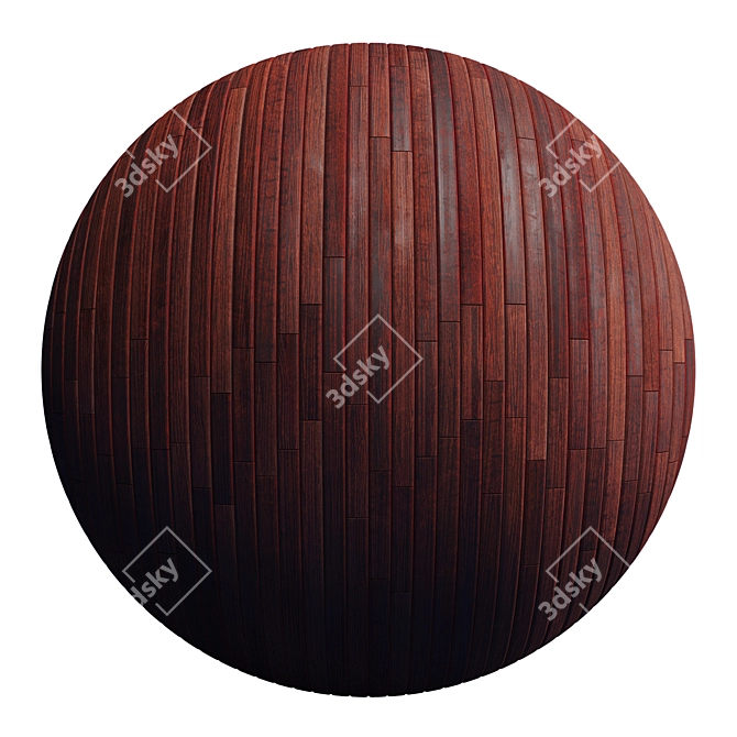 Striped Wood Light Panels: PBR 4K 2 Mats 3D model image 2