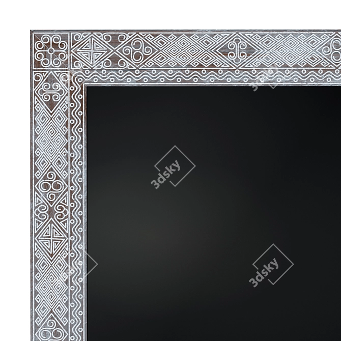 Title: Ethnic Baguette Floor Mirror 3D model image 2