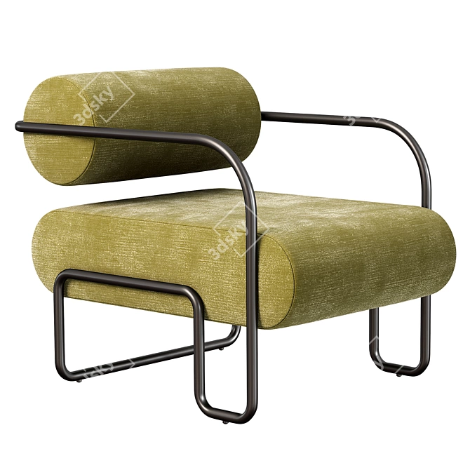 Luxury Ardent Club Chair by Kelly Wearstler 3D model image 6