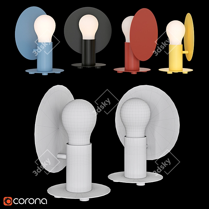 Joyful and Versatile Angel Table Lamp 3D model image 2