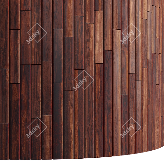 Striped Wood + Light Panels - High-Quality 4K Textures & 3D Files 3D model image 4