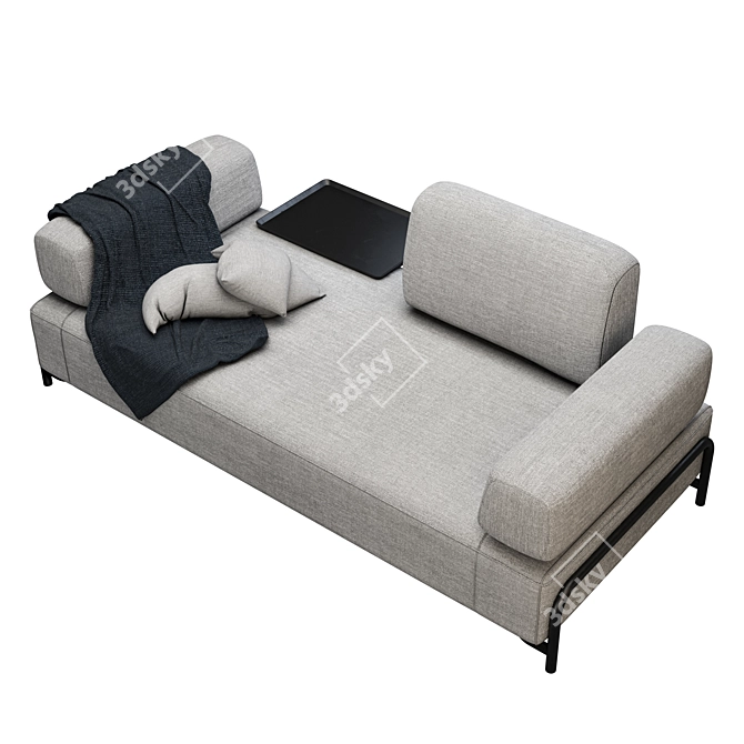 Contemporary Modern Sofa 3D model image 4