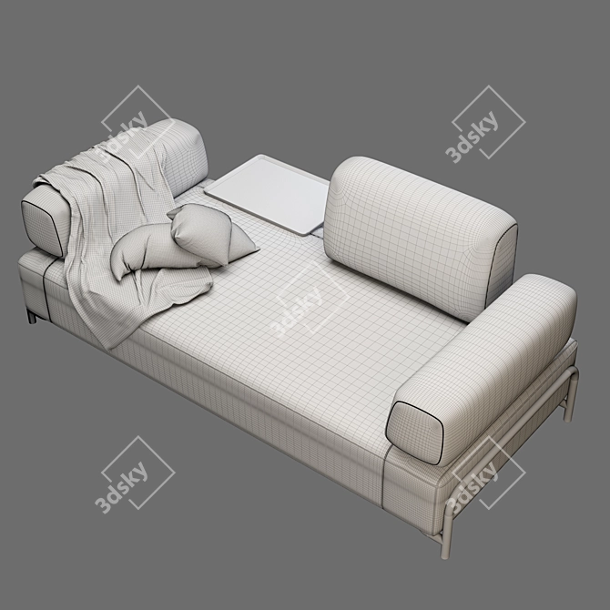 Contemporary Modern Sofa 3D model image 5