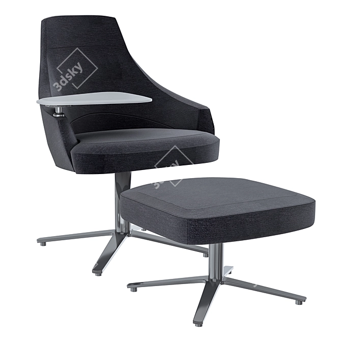Cumberland Clover Swivel Chair 3D model image 2