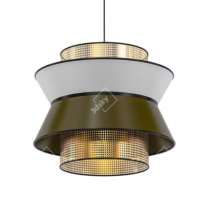 GlamourGlow XXL Pendant Lights 3D model image 1