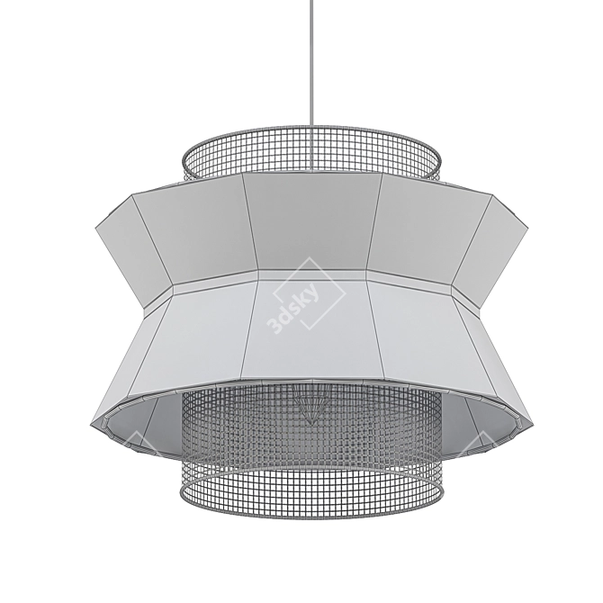 GlamourGlow XXL Pendant Lights 3D model image 2