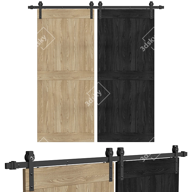 Elegant Door Decor for Interiors 3D model image 1