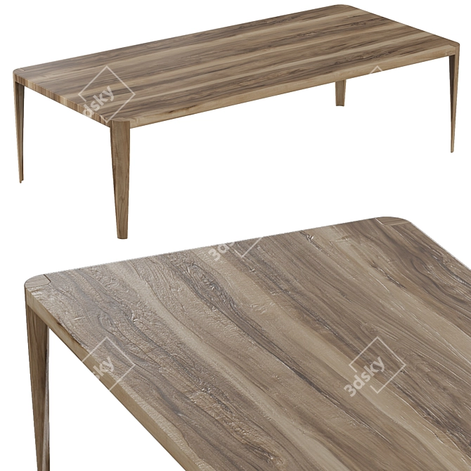 Terra Estel Modern Dining Table 3D model image 1