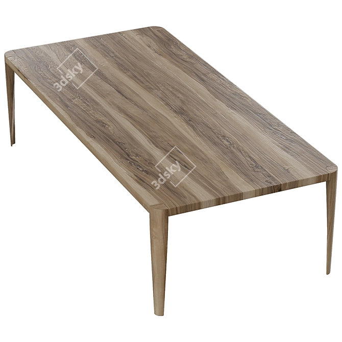 Terra Estel Modern Dining Table 3D model image 3