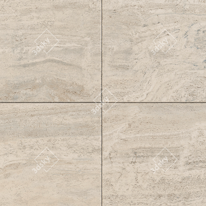 Flaviker Navona Bone Vein: Versatile 120x120 Wall Tile 3D model image 2