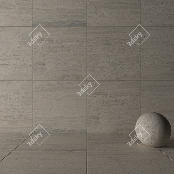 Flaviker Navona Bone Vein: Versatile 120x120 Wall Tile 3D model image 3