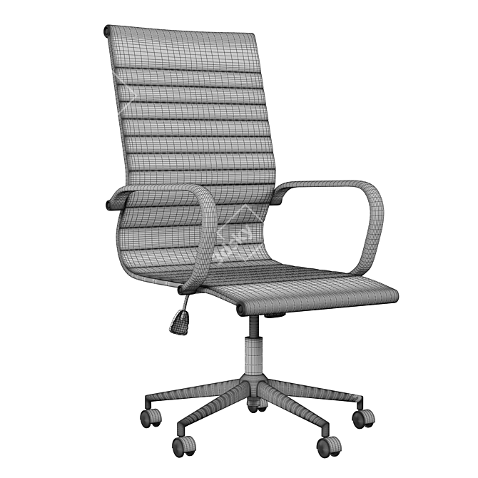 Seville High Back Office Chair 3D model image 4