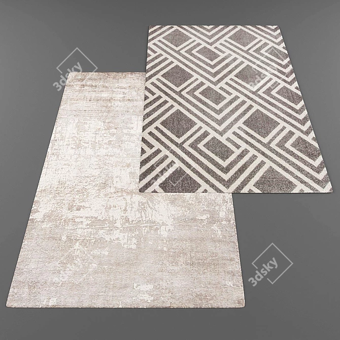 Modern Style Rug Collection 3D model image 2