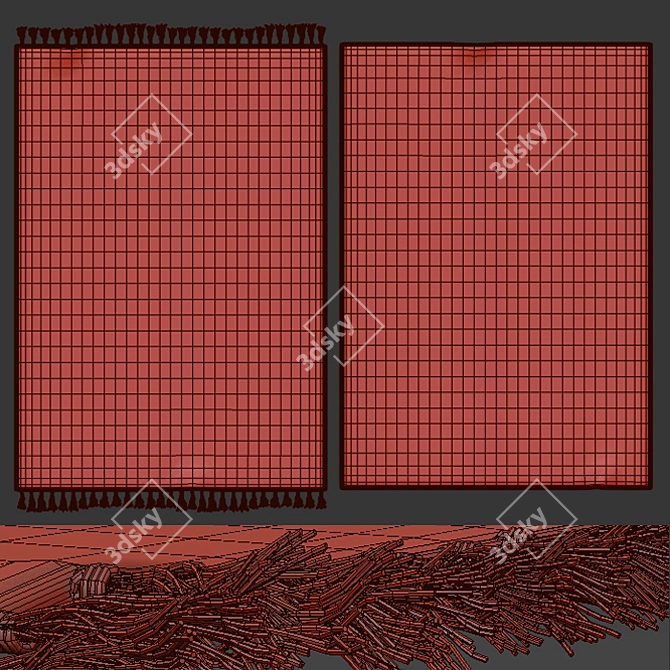 SoftScape Area Rugs: Stylish and Durable 3D model image 3