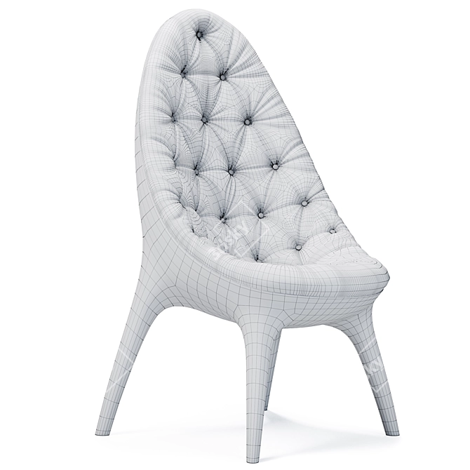 Anthology High Back Armchair 3D model image 5