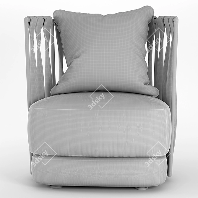 Modern Fabric Sofa Set 3D model image 10