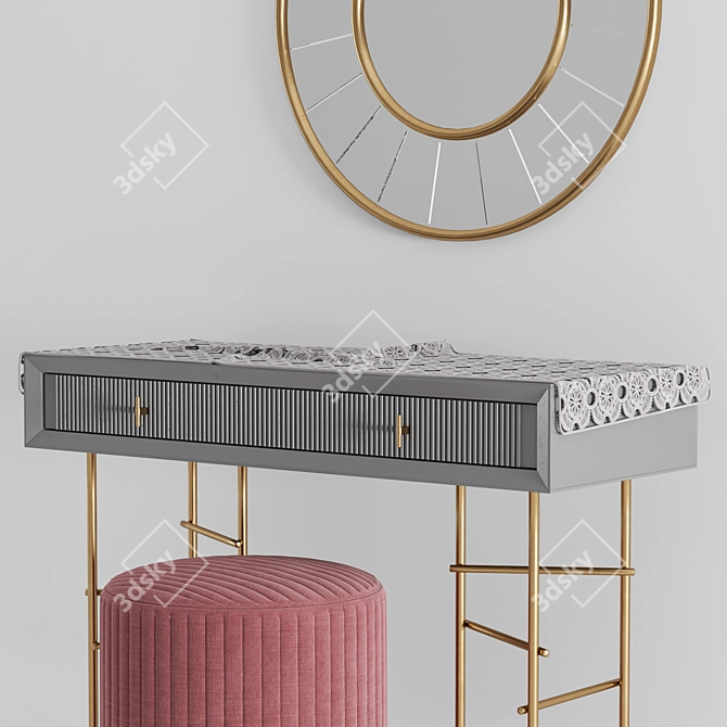 Elegant Astoria Console - Enza Home 3D model image 3