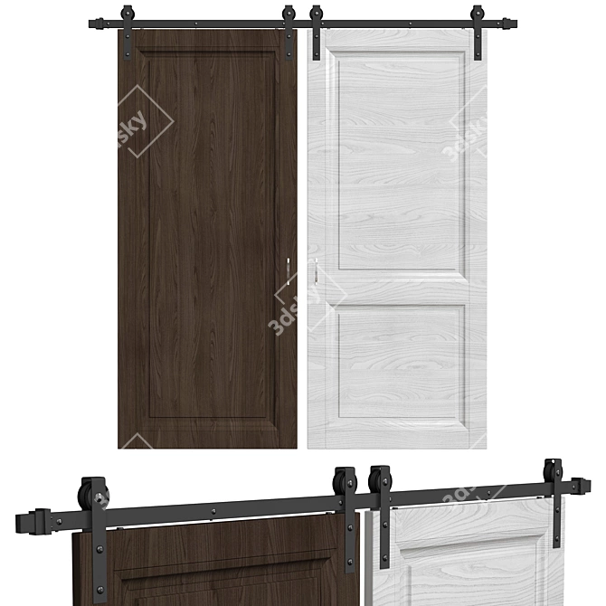 Sleek & Stylish Door Decor 3D model image 1