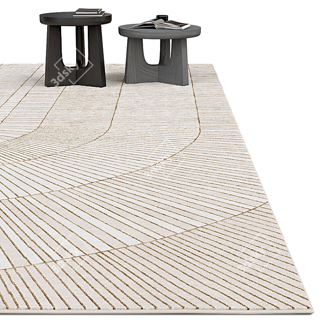 Elegant Archive Carpet 3D model image 2