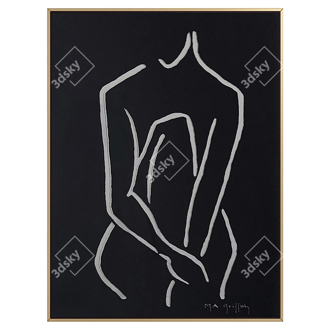 Elegant Wall Art Decor 5 3D model image 1