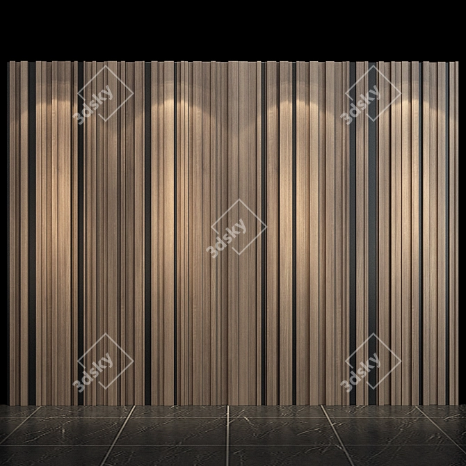 Modern Wall Panel 14 3D model image 1