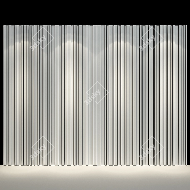 Modern Wall Panel 14 3D model image 2