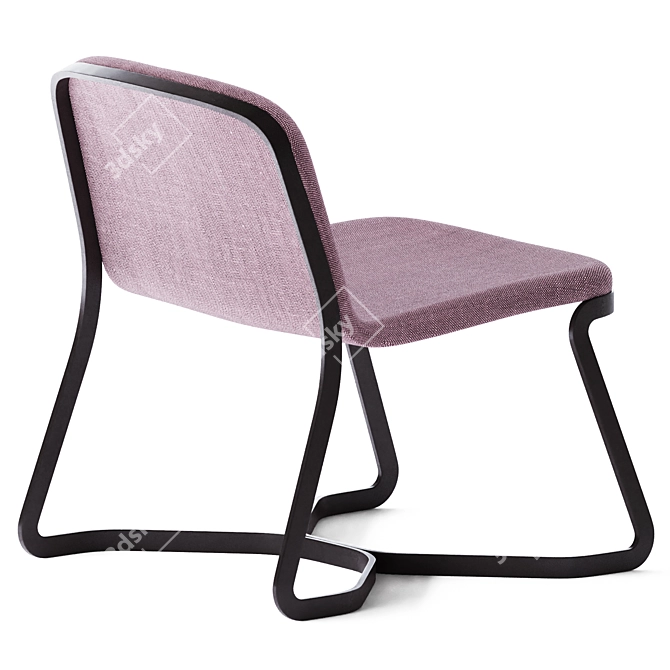 Sleek Path Armchair 3D model image 2