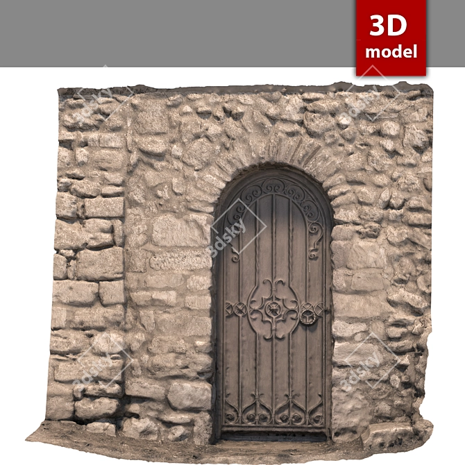 High-Resolution Door Model 3D model image 1