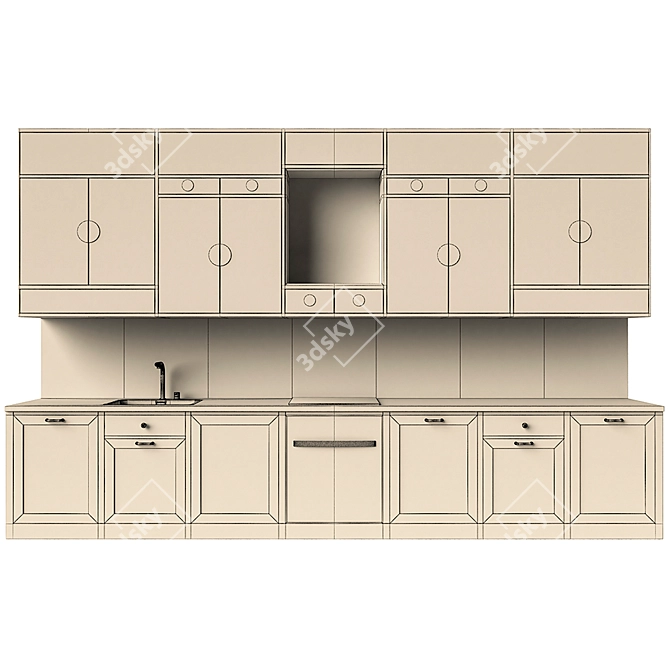 Modern Kitchen Collection 3D model image 2