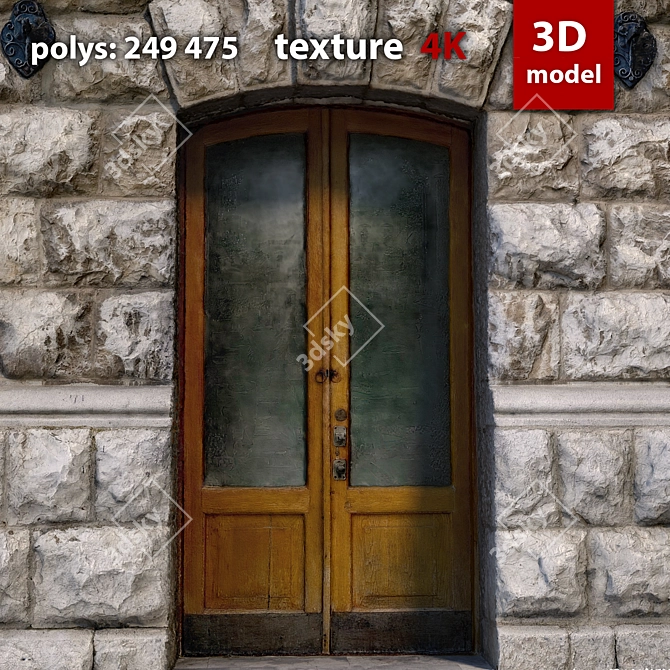 High Resolution 3D Facade 3D model image 2