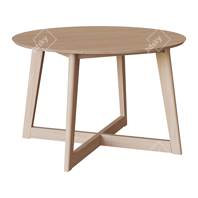 Elegant Round Maryse Table 3D model image 1