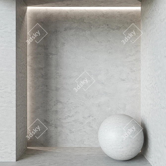 Velvet Matte Decorative Plaster 3D model image 2