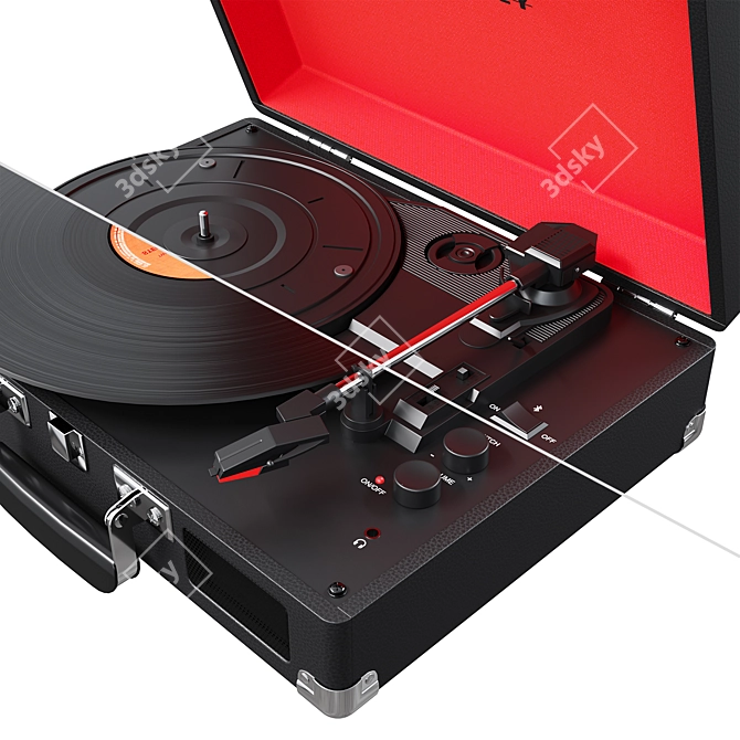 Crosley Cruiser Vinyl Player: Portable & Stylish 3D model image 4