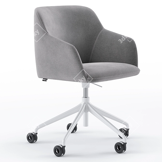 Elegant Elle Office Chair 3D model image 2