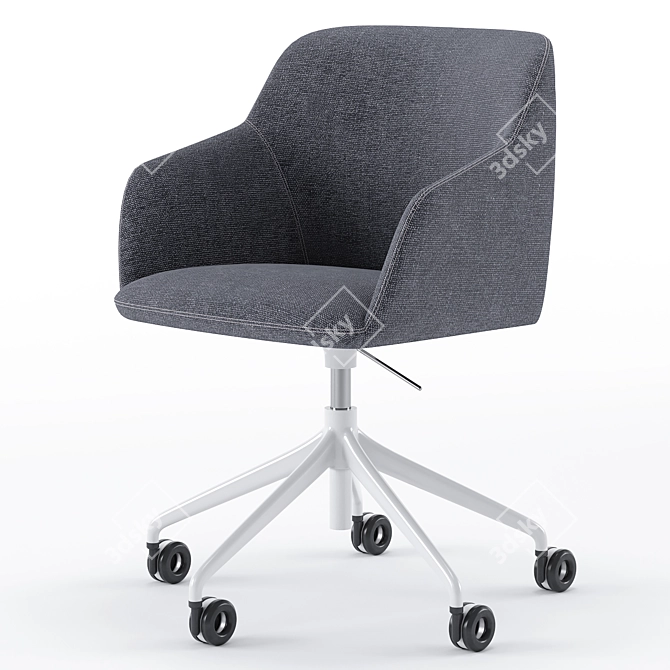 Elegant Elle Office Chair 3D model image 3