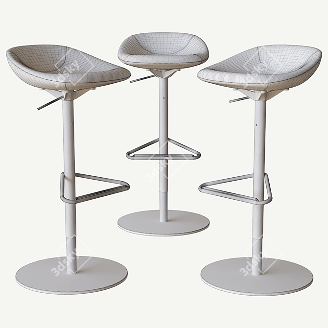 Modern Calligaris Palm Stool 3D model image 2