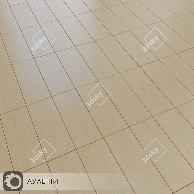 Aulenti Beige 20x50 Ceramic Tiles 3D model image 2