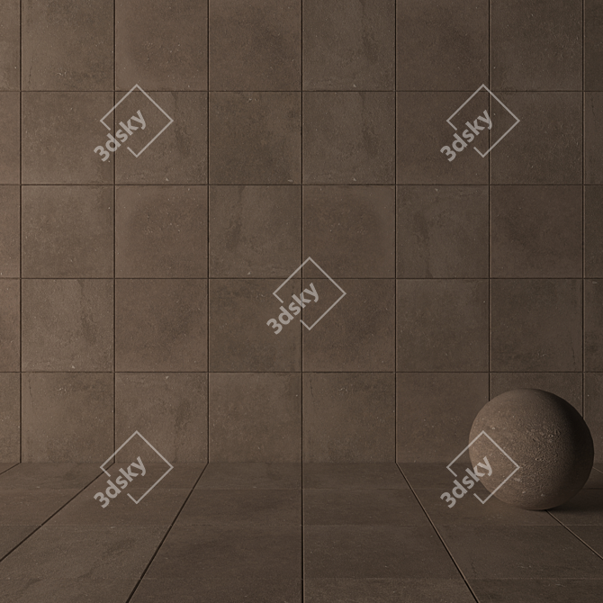  Flaviker Nordik Stone Sand 60x60 - Premium Floor Collection 3D model image 3