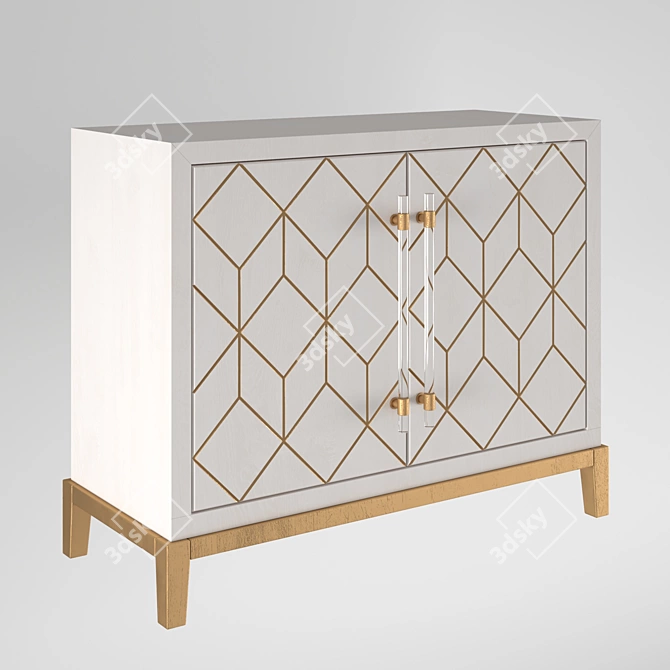 Elegant Perrine Buffet: Timeless Design 3D model image 1