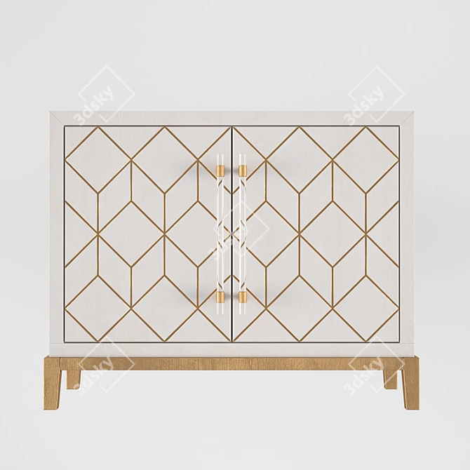 Elegant Perrine Buffet: Timeless Design 3D model image 2