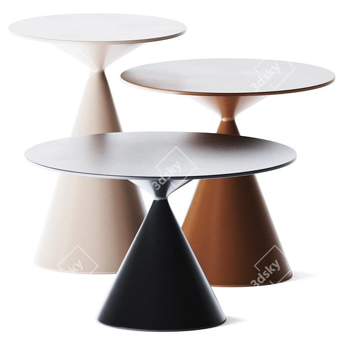 Minimalist Coffee Tables Set 3D model image 1