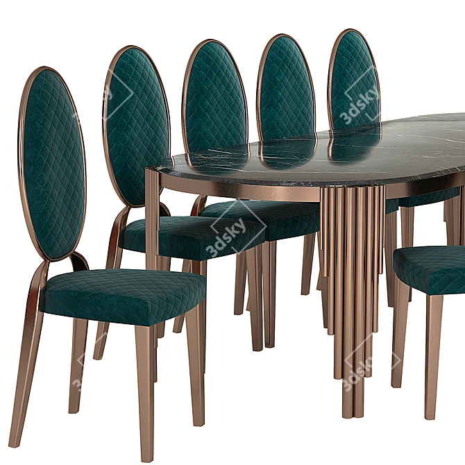 Zebranocasa Cratos Dining Set 3D model image 5