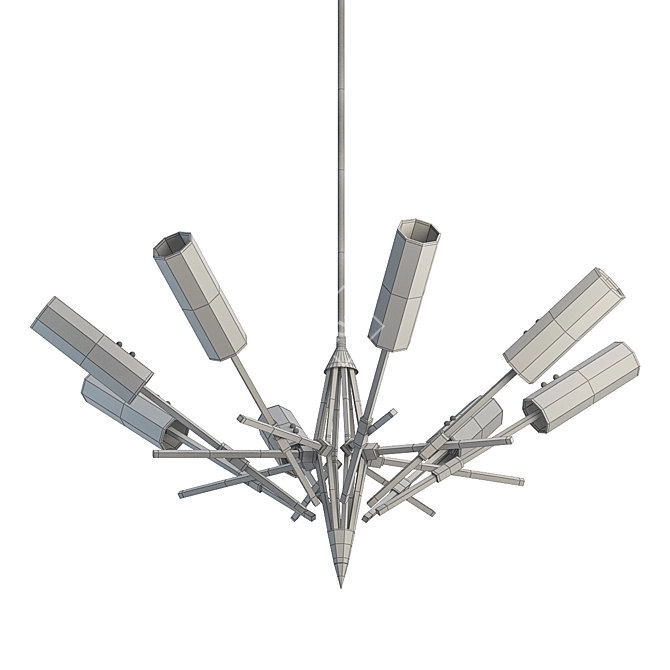 Stunning Stilnovo Chandelier: Timeless Elegance 3D model image 2