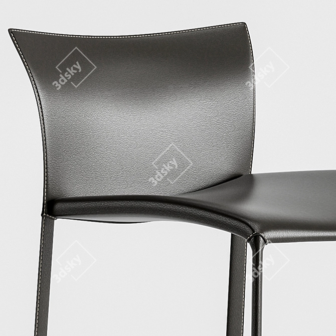 Core Leather Nobile Barstool 3D model image 3