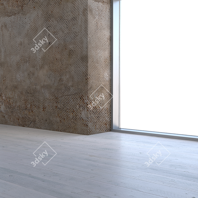 Seamless Plaster Texture - High Resolution & Detail 3D model image 3