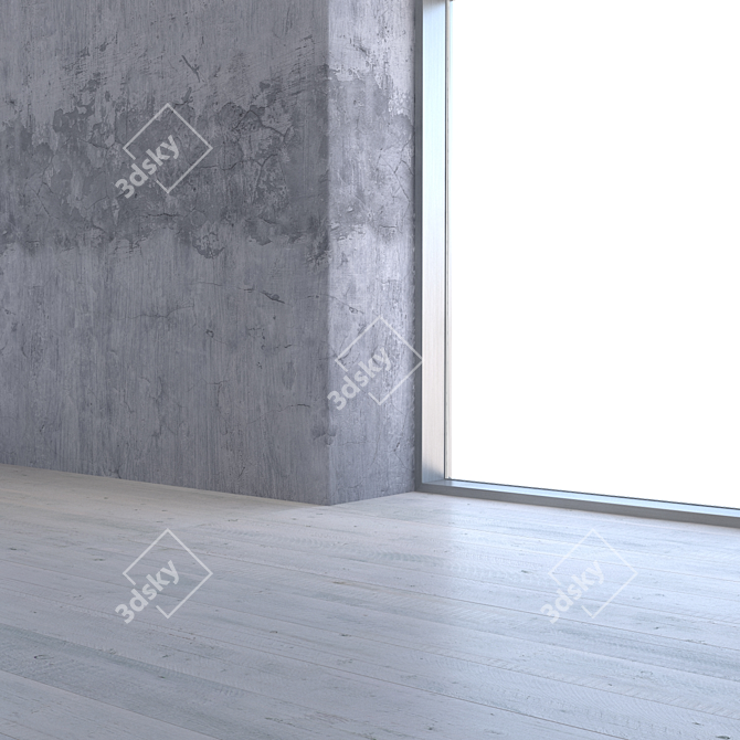 Seamless Plaster Texture Kit 3D model image 3