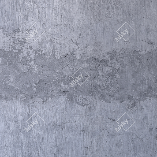 Seamless Plaster Texture Kit 3D model image 4